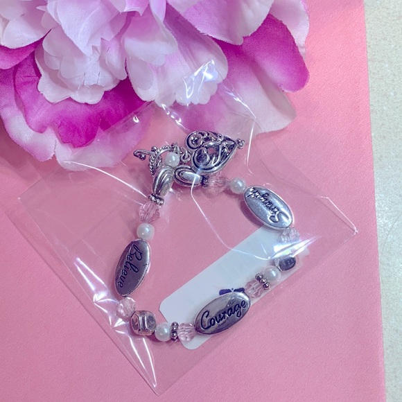 “Inspiration Charm Bracelet” BELIEVE / COURAGE / STRENGTH  “NWT” - Picture 6 of 7